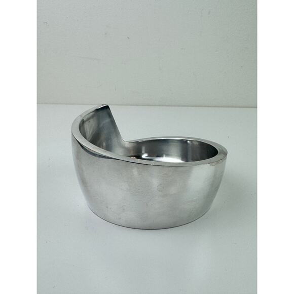 NAMBE Silver Spiral Wine Coaster Metal Double Wall Insulated Chilled Bottle 1989 - Picture 4 of 8